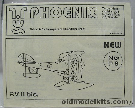 Phoenix 1/72 P.V.II bis (PV-II bis), P8 plastic model kit